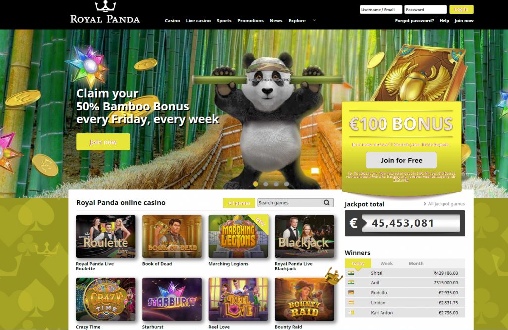 Royal Panda - Tennis Betting Sites